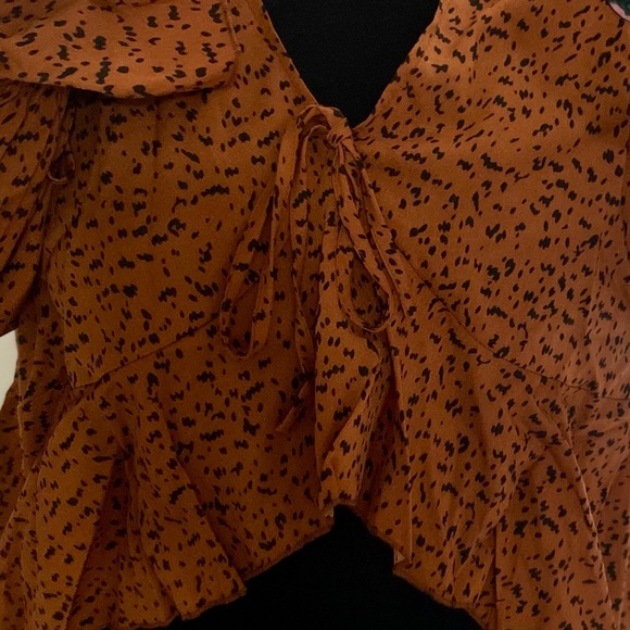 🛍 New Plus Cheetah Blouse - Picture 4 of 9